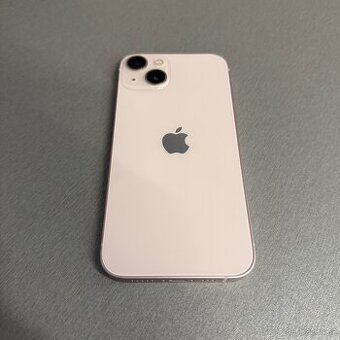 iPhone 13 128GB růžový, pěkný stav, 12 měsíců záruka