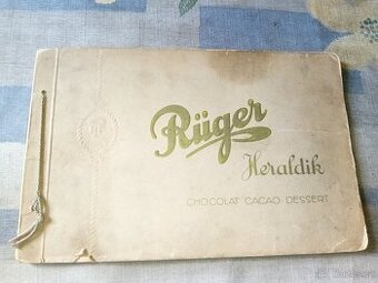 Čokoláda, žvýkačky obal kartičky ruger-chocolat