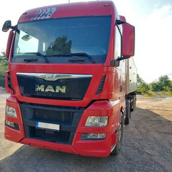 Souprava MAN TGX 18.480 + sklápěcí návěs Schmitz SKI 24