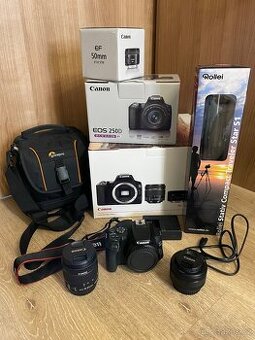 Canon EOS 250D + 18-55 IS STM + 50 STM f/1.8