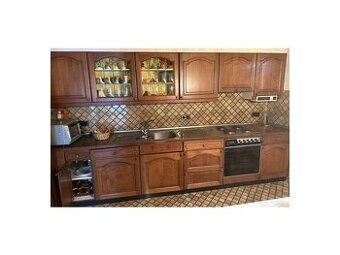 Rustikální kuchyně tmavý dub se spotřebiči,4781