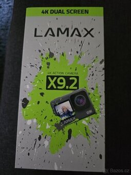 Kamera Lamax X9.2 + nabíječka, 3 baterie a 128gb sd karta