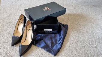 Lodičky FABI černé kožené