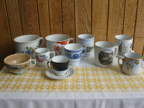 České,staré a retro hrníčky na chalupu