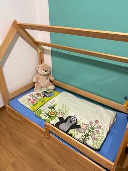 Dětská domečková postel - 1