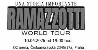 Prodam 2 listky na koncert Eros Ramazzotti O2