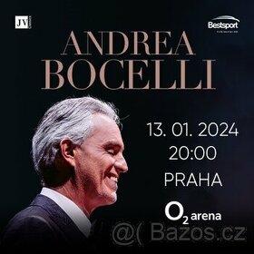 Prodám vstupenky na Andrea Bocelli na 13. ledna 2024 Praha