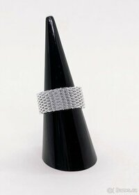 Stříbrný prsten z tenského řetízku - 1