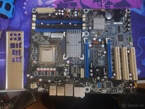 Intel Xeon X3350 + deska Intel DP45SG (Skyber) + IO shield - 1