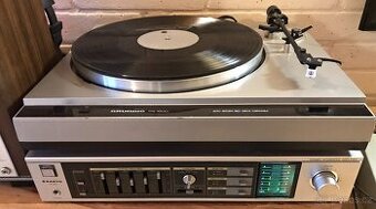 ZESILOVAČ SANYO JA-400 ,GRAMOFON GRUNDIG PS1600 (NOVÁ JEHLA)