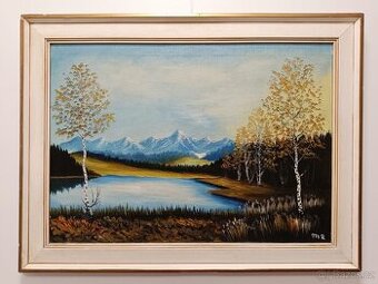 Obraz Vysoké Tatry, originální olejomalba 83x53