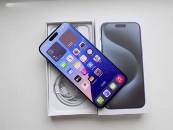 iphone 15 pro max modrý titan 256GB
