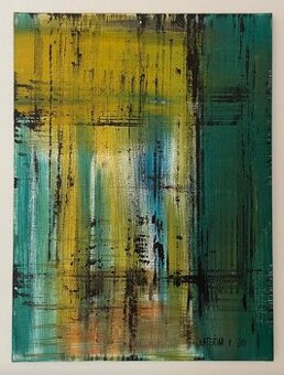 Originální abstraktní obraz – Kateřina V., 86×60 cm, 2011