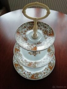 Porcelánový etažér Československo MZ