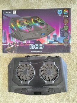 Chladící podložka pod notebook Connect IT Neo RGB