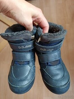 Dětské zimní kožené kotníkové boty vel. 28 Zn. D.D.Step