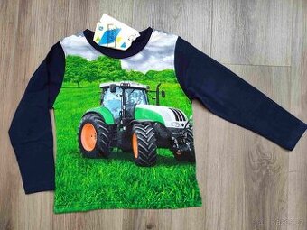 Chlapecké triko traktor dlouhý rukáv nové