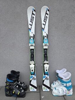 Dětské lyže LUSTI, 120 cm + lyžáky