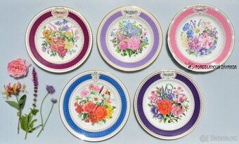 Aynsley, Minton, Wedgwood anglické porcelánové talíře