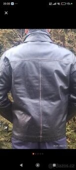 Kožená bunda, vel. XL, kvalitní hovězina,100%stav