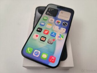 apple iphone 15 PRO 128gb Black Titanium 100% Batéria