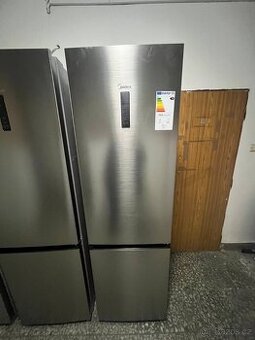 Lednice  MIDEA – šedá (nerezový vzhled),