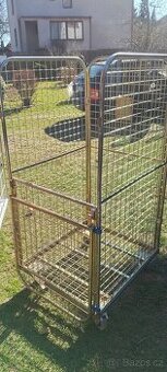 Kontejner na prádlo, na dřevo, pojízdný