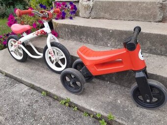 Odráželo Funny Wheel a kolo bez šlapátek