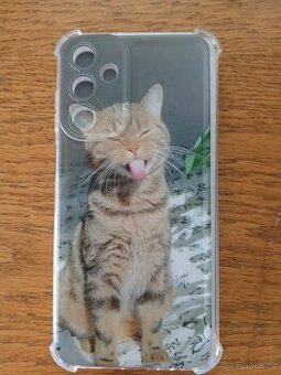Samsung Galaxy A15, original obal, kryt, kočka