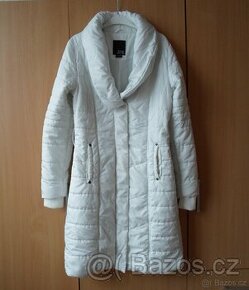 Bílá bunda bundička bílý kabát kabátek - S, M - 1