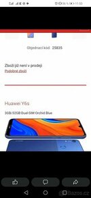 Prodám Huawei Y6s černá barva android