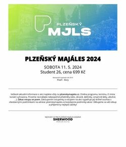 Prodám lístek na Plzeňský majáles