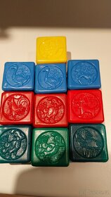 Kostky chemoplast, stavebnice, Lego,kostky