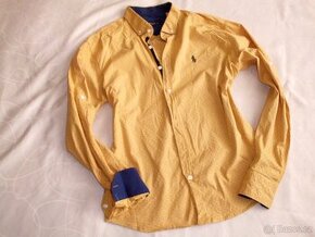 Ralph Lauren pánska slim košeľa roll up rukáv M - 1