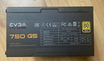 Počítačový ATX zdroj EVGA SuperNOVA 750 G5 (750W 80PLUSGOLD)