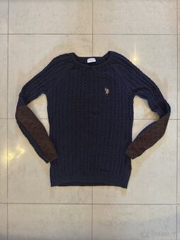 US Polo Assn. modrý svetr