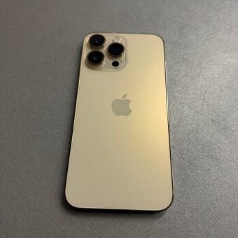iPhone 14 Pro Max 128GB zlatý, pěkný stav, rok záruka