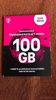 Limitovaná SIM karta T-Mobile 100 GB dat