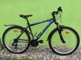 Značkové kolo ALPINA 26"/17,5" (modrá/oranžová)