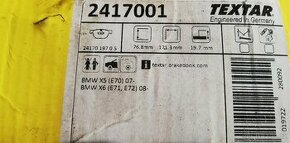 Nové brzdové destičky BMW X5, X6