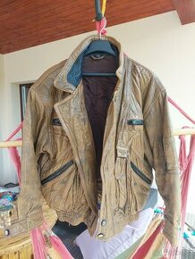 Retro kožená bunda