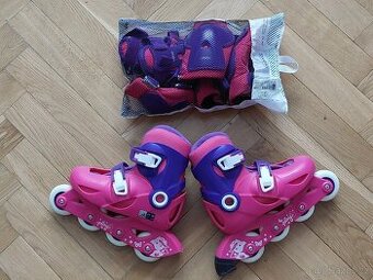 Kolečkové brusle OXELO - nastavitelné vel.30-32