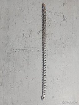 Stříbrný náramek 925 – pancéř, 21 g, vyleštěný