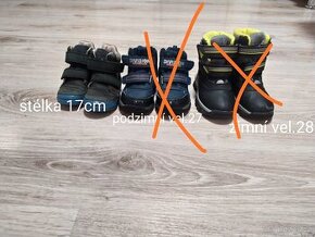 Dětské boty podzimní