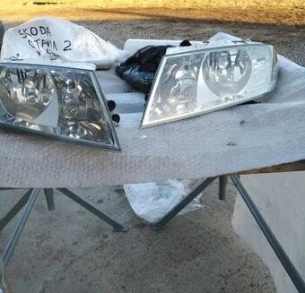 Predni svetlo Skoda Octavia 2 II leve levy