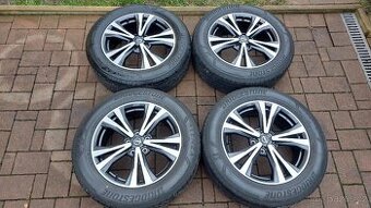 ALU letní 18", orig NISSAN, rozteč 5x114,3mm pneu 225/60/18