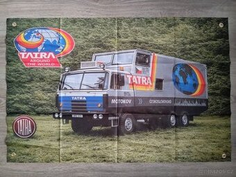 Tatra 815 GTC kolem sveta a Dakar dekorácia na stenu