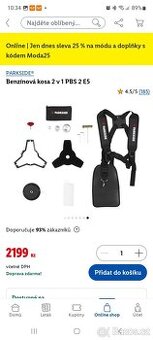 Benzínová kosa 2 v 1 PBS 2 E5