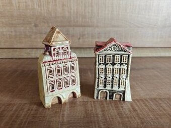 Keramické miniatury pražských domů
