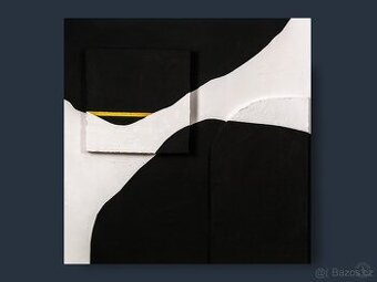 Plastická abstrakce, Mako Art Wien, 900 × 900 mm